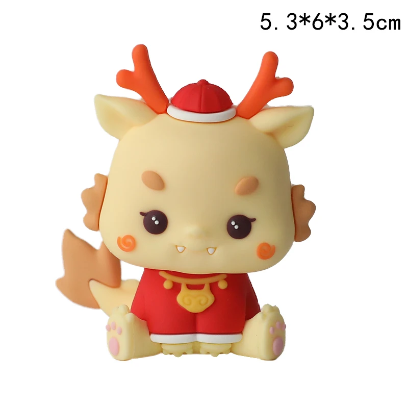 Cartoon Dragon Baby Ornaments Dragon Year Kids1st Birthday Party Decorations for Baby Shower Cake topper Gifts