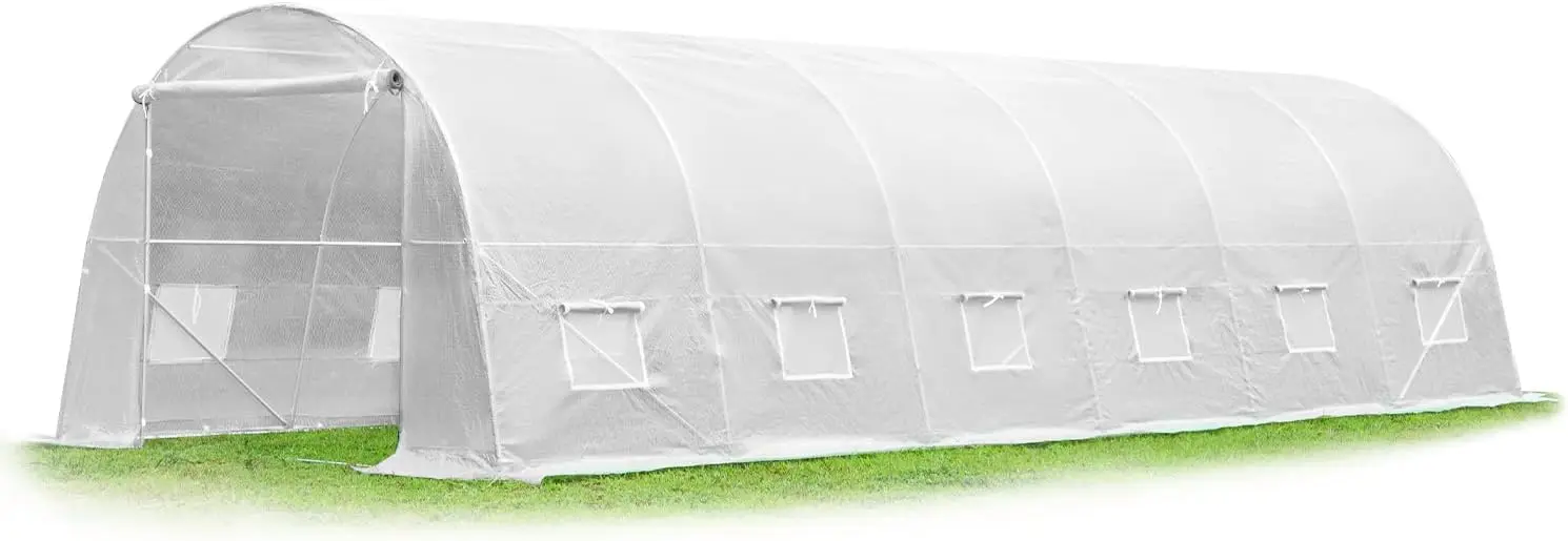 

26' x 10' x 6.6' Greenhouse Large Gardening Plant Green House Hot House Portable Walking in Tunnel Tent