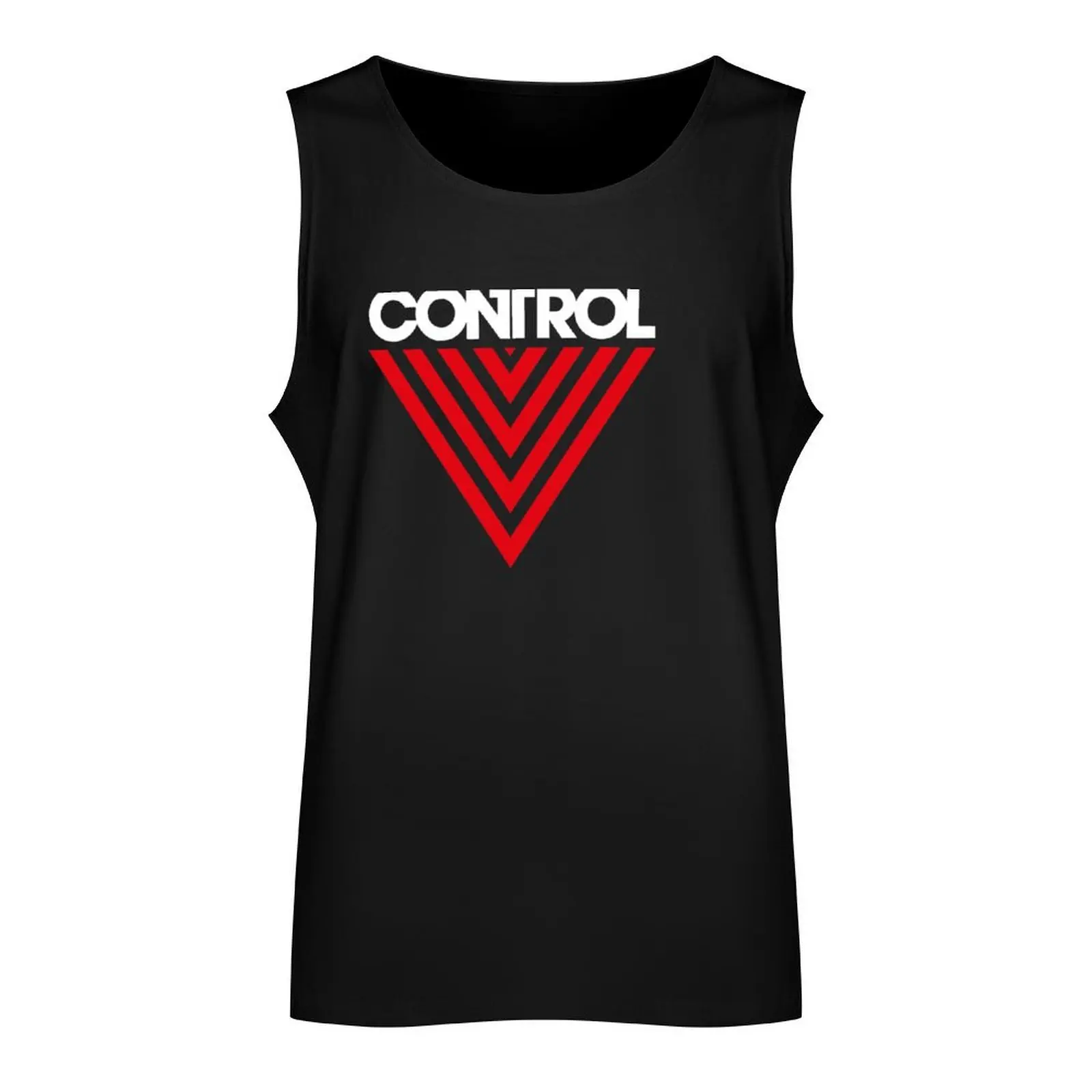 Federal Bureau of ControlControl Game LogoDistressed Log Tank Top bodybuilding t-shirt Bodybuilding shirt vest for men