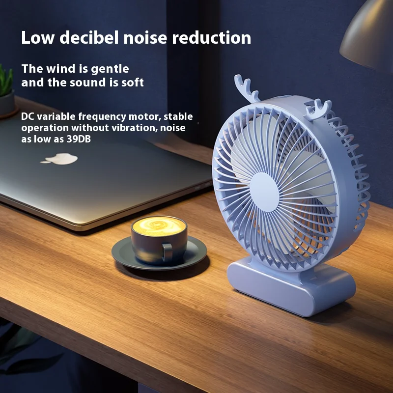 s10-USB-Powered Fan with Maximum Airflow - Suitable for Camping, Bedroom Comfort, Kitchen & Yoga Moments
