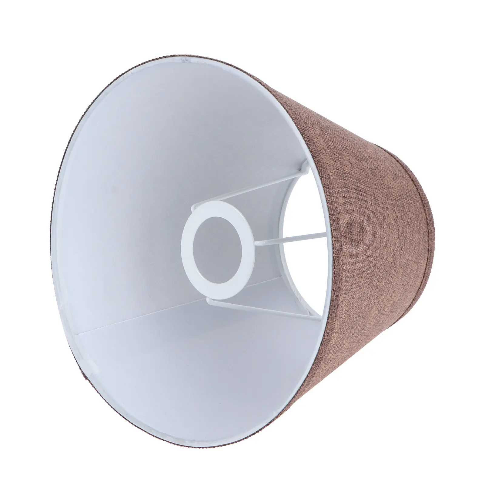 1Pcs Coffee Brown Cotton Linen Lampshade for Bedroom Living Room E27 Lamp Base Decorative Light Cover Fashion Lampshell Lamp