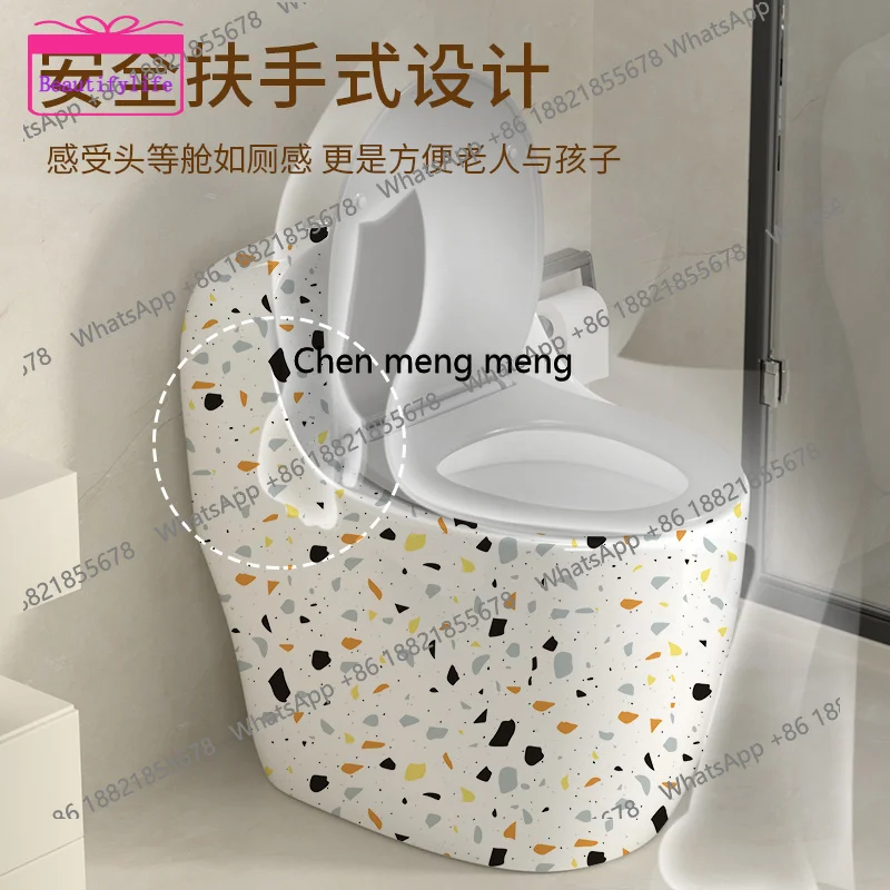 YL Creative toilet siphon household ordinary color terrazzo hotel toilet deodorant silent