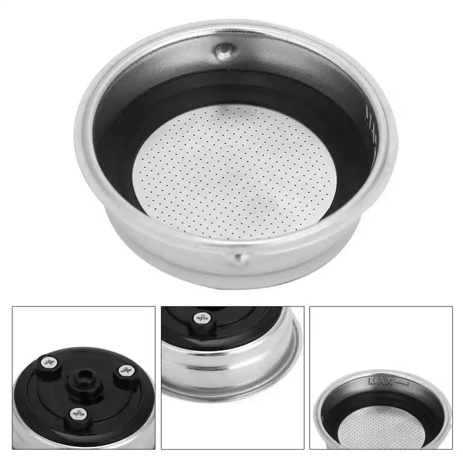 

51mm Coffee Filter Basket High Pressure Double Layer Coffee Dripper Detachable Stainless Steel Filter Basket Strainer coffee