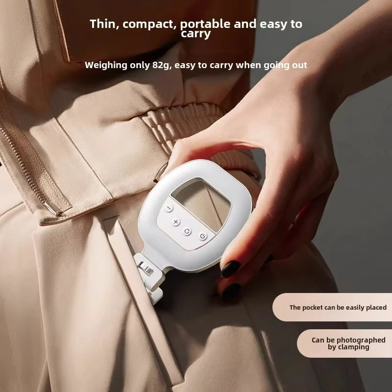 Luce di riempimento per telefono cellulare W60, luce di bellezza per selfie portatile per telefono cellulare, luce tascabile Rgb per selfie con atmosfera ad anello di ricarica