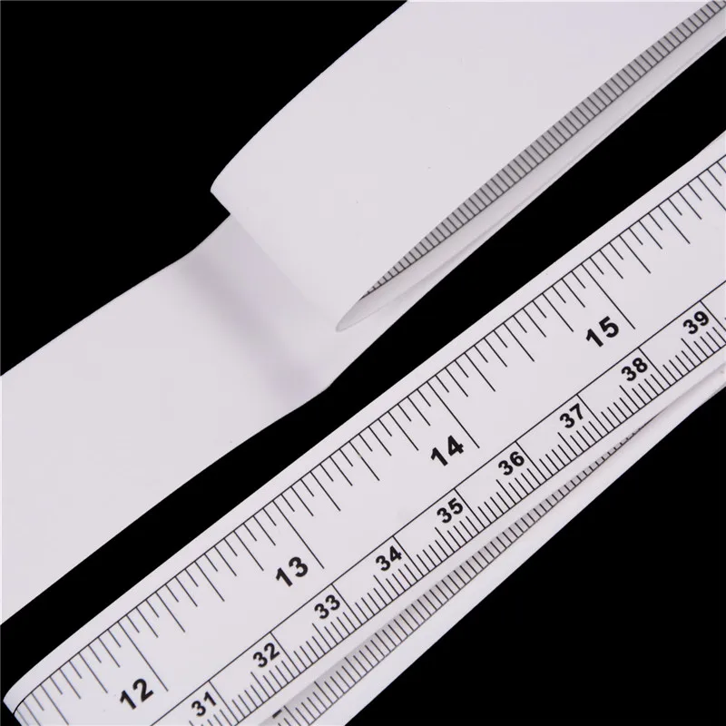 Useful Tool Silver Sewing Machine Sticker Self Adhesive Rulers Metric Measure Tape