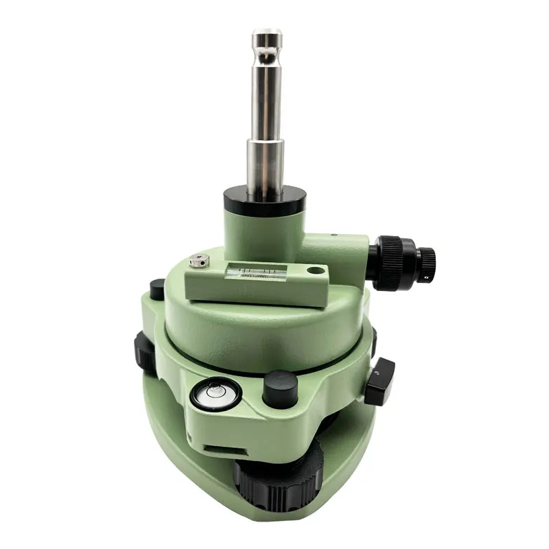 

Green Three-Jaw Tribrach Adapter With Optical Plummet Level Bubble For Prism Replacement For Total Stations Surveying