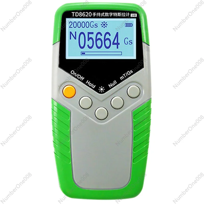 

TD8620 Permanent Magnet Meter Handheld Digital Tesla Meter Magnetic Flux Meter Surface Magnetic Field Test 5% Accuracy