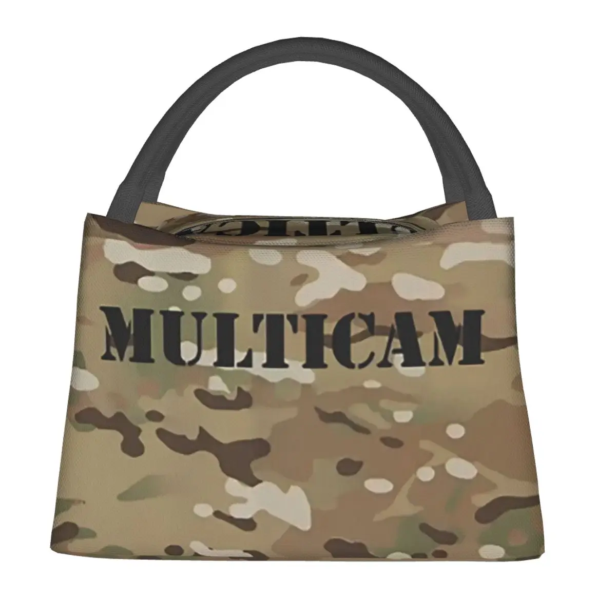 

Multicam Military Trout Camo Insulated Lunch Bag for Women Kids Portable Food Boxes Thermal Lunch Box Tote