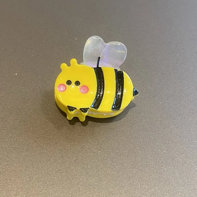 Niedliche Bienen-Haarspange für Mädchen, kleine Cartoon-Tier-Haarspange für Frauen, Schnecken-Haarspange, rosa Haarspangen, Haar-Accessoires. – Detail 7
