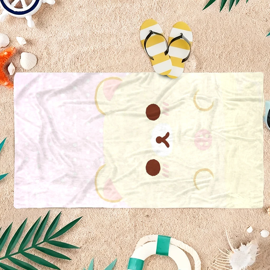 Cartoon Funny Bear Beach Towel - Towel Small Sport 评论和价格