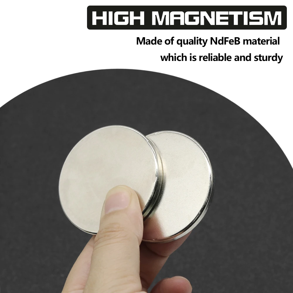 50x5mm N35 NdFeB Round Neodymium Magnet Super Strong Permanent Powerful Magnets Refrigerator DIY Craft Multi‑Purpose Magnetic