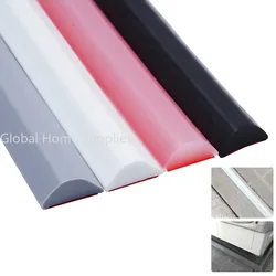 Silicone Água Stopper Strip, Bendable Cozinha Bancada, Banheiro Chuveiro Barragem, Barreira de Inundação, Seco e Molhado Separação