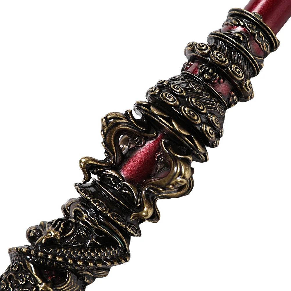 Wukong fantasia cosplay para homem, disfarce do mito, cor preta, jogo de cudgel dourado, acessórios extravagantes do Dia das Bruxas, adereços Fantasia, presentes, 35cm