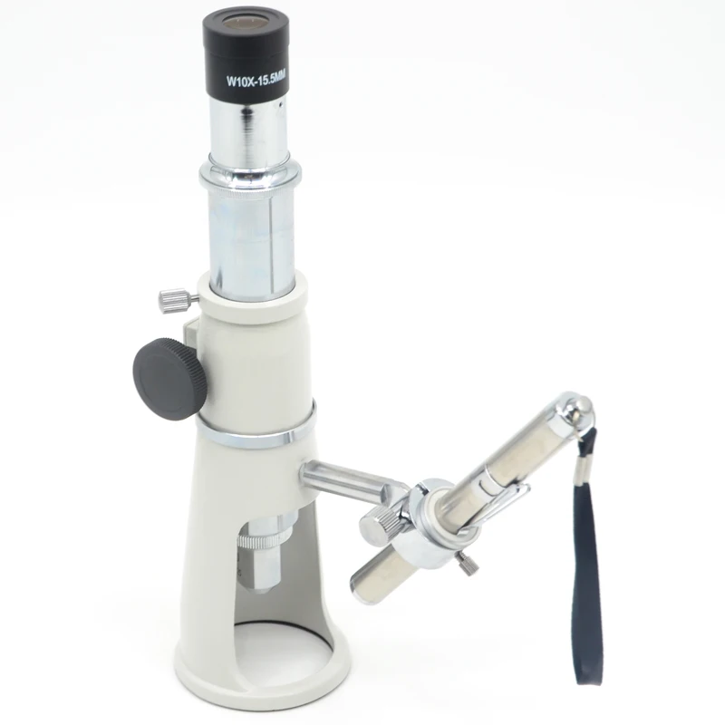 Imagem -02 - Fyscope Xc100l Portátil 100x Handheld Microscopes100x Medição Microscopio Simples Lupa 0.1 mm Marca de Carrapato