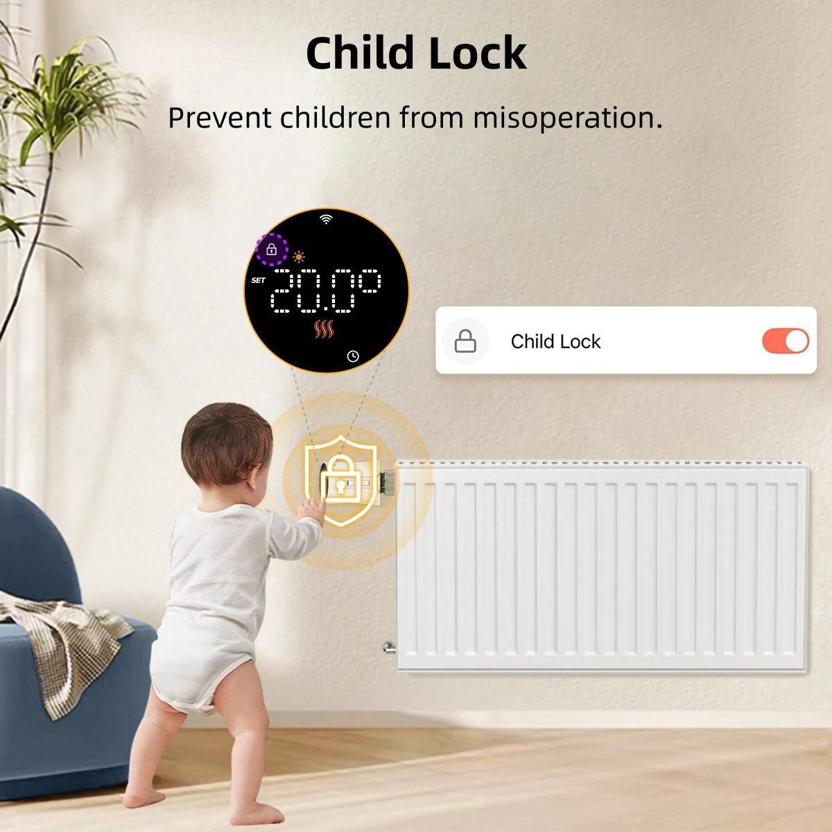 Intelligenter WiFi-Zigbee-Thermostat Tuya Thermostatisches Heizkörperventil Fußbodenheizungs-Temperatursensor APP-Fernbedienung Thermostatkopf Sprachsteuerung Alexa Google Home Yandex Alice – Detail 7
