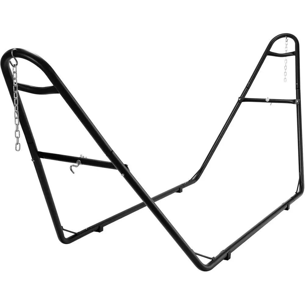 

Универсальная подставка для гамака для улицы, емкость 550 фунтов, прочная двойная стальная подставка для гамака, простая сборка, подходит для ха мощностью 9–14 футов.