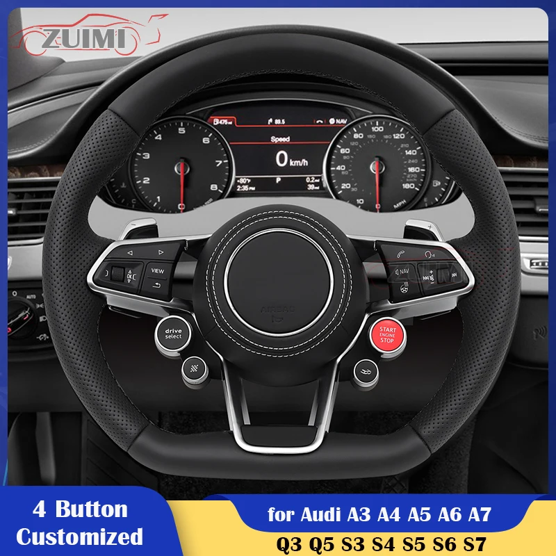 

Upgrade 4 Button Style Car Steering Wheel fit for Audi S8 R8 A3 A4 A5 A6 A7 Q3 Q5 Q7 Q8 S3 S4 S5 S6 S7 RS3 RS4 RS5 RS6 RS7