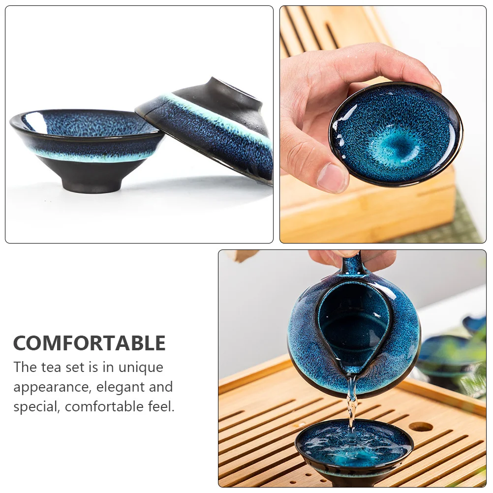 

1Set Ceramic Tea Set Premium Household Teapot Set Ideal for Tea Time Party Gift and Daily Use Teaware Teapot Drink Cup