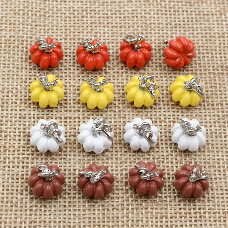 

10 шт./Лот 10x11 мм 3D эмаль тыква подвески кулон DIY ювелирных изделий фурнитура поставки для ожерелья браслет