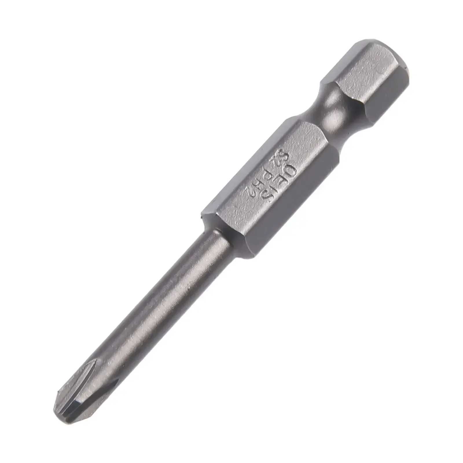 4 pçs/set PH00 PH0 PH1 PH2 50mm Hex Shank Cross Screwdriver Bits Liga de Aço Magnético Para Ferramenta de Reparo de Driver Elétrico Cinza