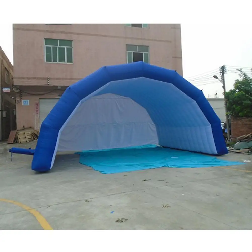 Free Ship By Air Gray Black White Red Blue Inflatable Stage Tent Cover Marquee Promotional Event Tents with Blower