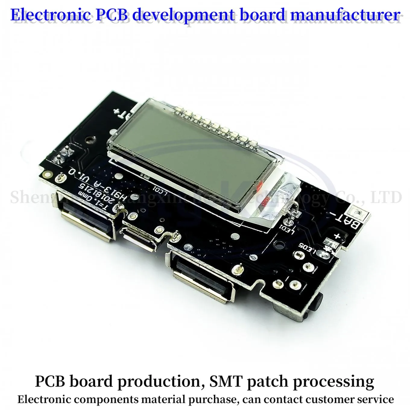 Podwójny USB 5V 1A 2.1A Mobilny Power Bank 18650 Ładowarka PCB Moduł zasilania Akcesoria do telefonu DIY Nowa płytka modułu LED LCD