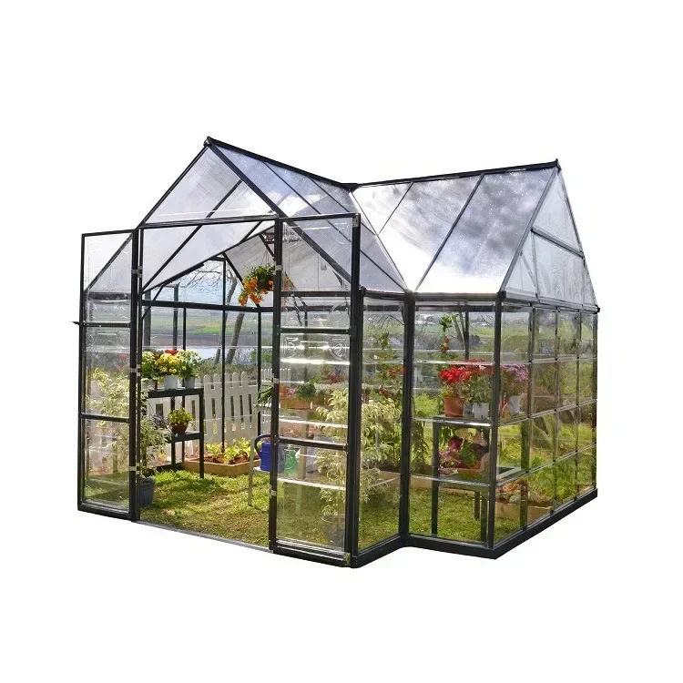 Wall-mounted assembly greenhouse greenhouse, cross-border wholesale, glass garden greenhouse, outdoor planting shed