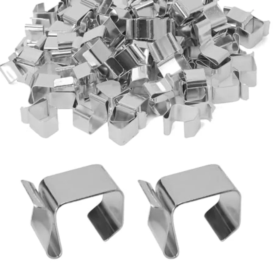 

1 Christmas Lights Gutter Hooks, 0.8'' x 0.6'' Galvanized Holiday Lighter Roof Hooks, Light Clips Xmas Light Hangers, Outdoor S