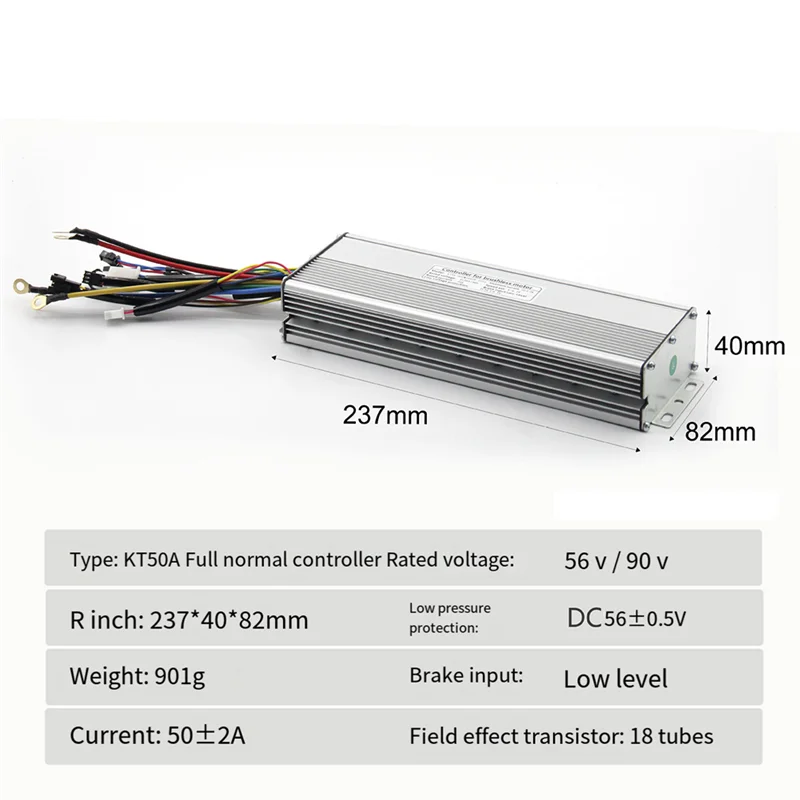 

KT-50A 56V-90V Синусоидальный контроллер электровелосипеда с модулем Bluetooth Контроллер электрического велосипеда Велосипедная часть