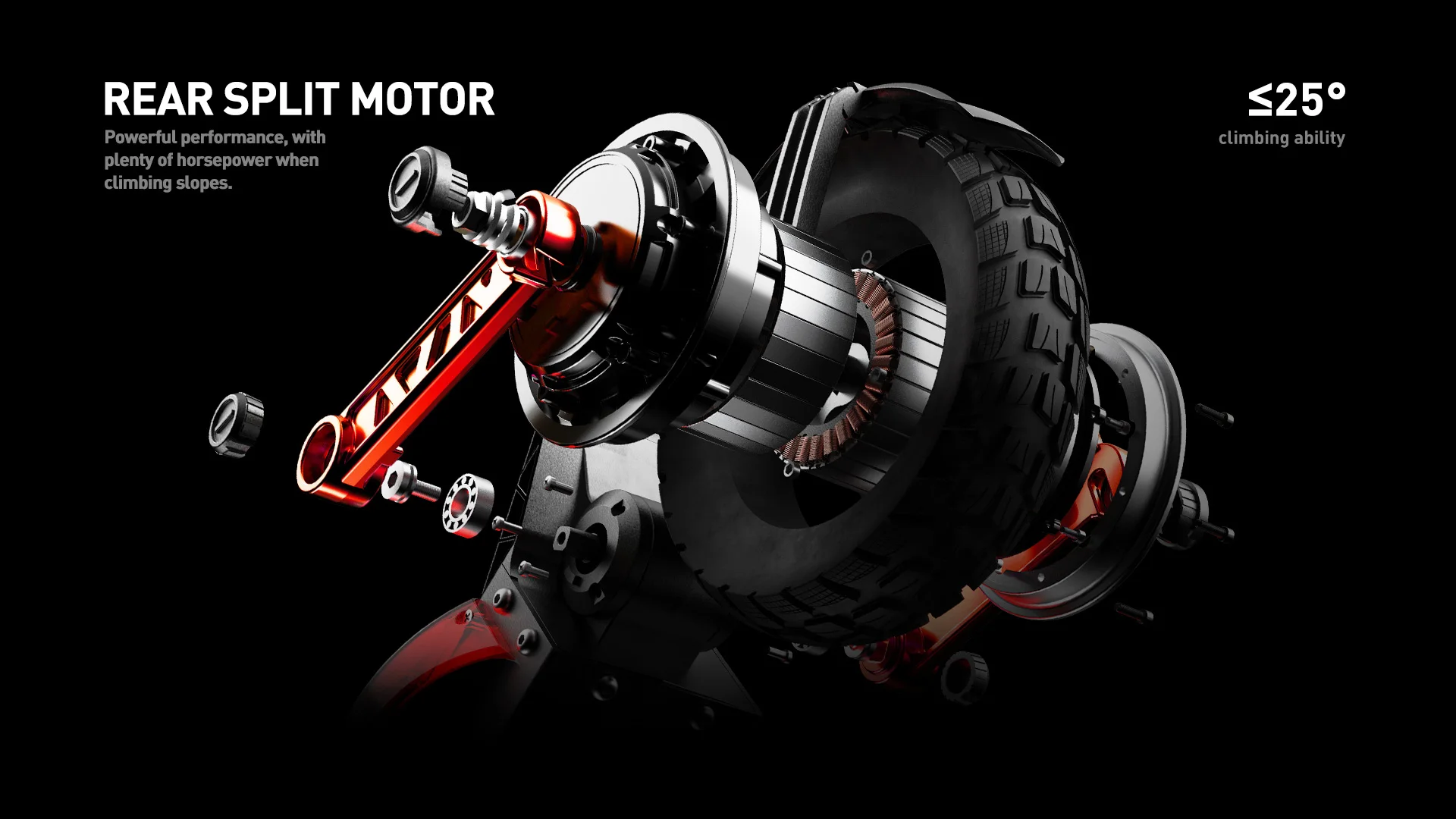 JOYOR S5-Z Elektroroller 48V 13Ah Akku 10*3-Zoll-Reifen 25km/h Geschwindigkeit, 40-55km Reichweite, Vorder- und Hinterrad-Scheibenbremse – Detail 5