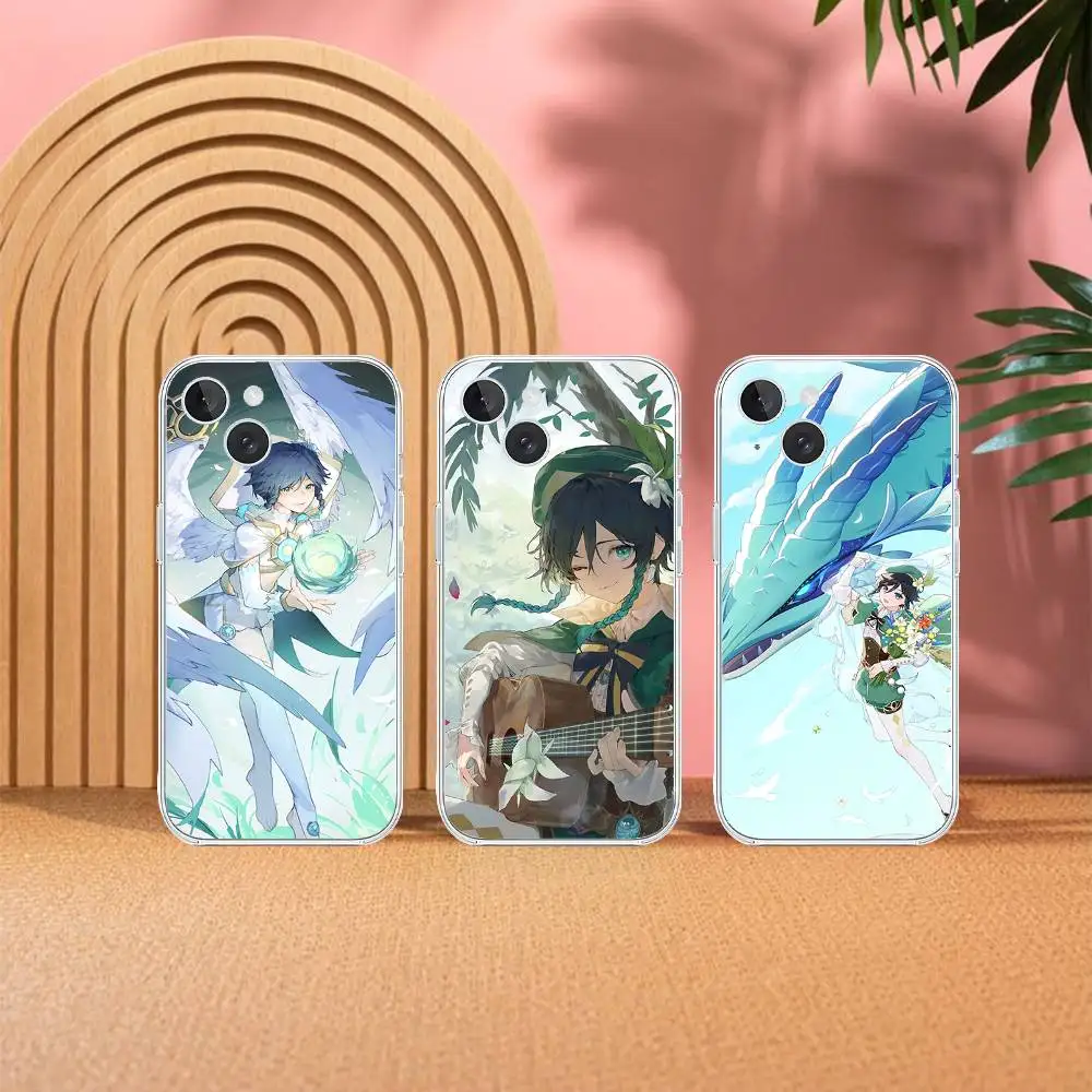 Personaggio del gioco V-Venti Cassa Del Telefono Per Iphone17 16 15 11 13 14 Pro Max 7 8 Plus Xr Xs Max Se2020 12mini Trasparente Cov