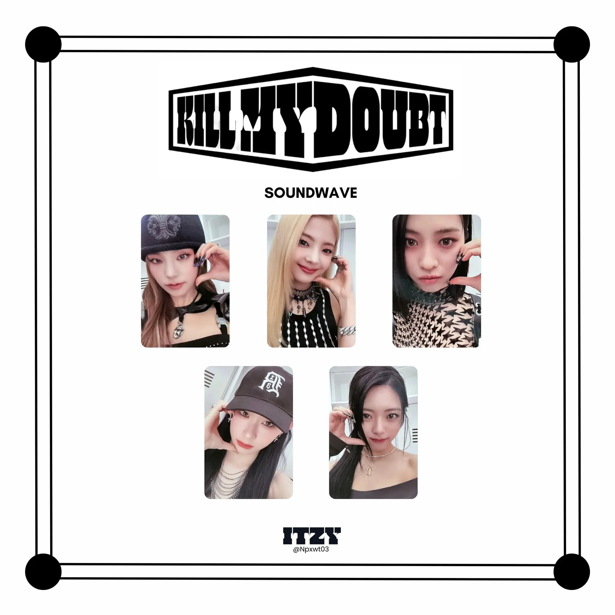 ITZY new album KILL MY error bonus card Lia Ryujin Chaeryeong Yuna