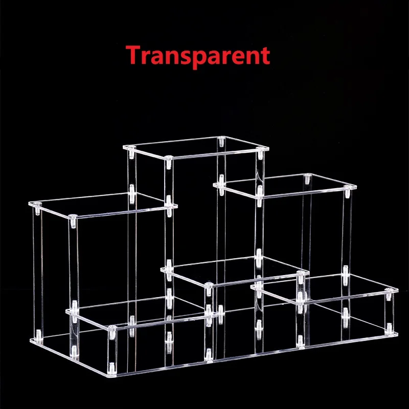 Transparent Acrylic Display Stand Hand-made Blind Box Doll Toy Storage Display Rack Window Jewelry Small Object Display Rack