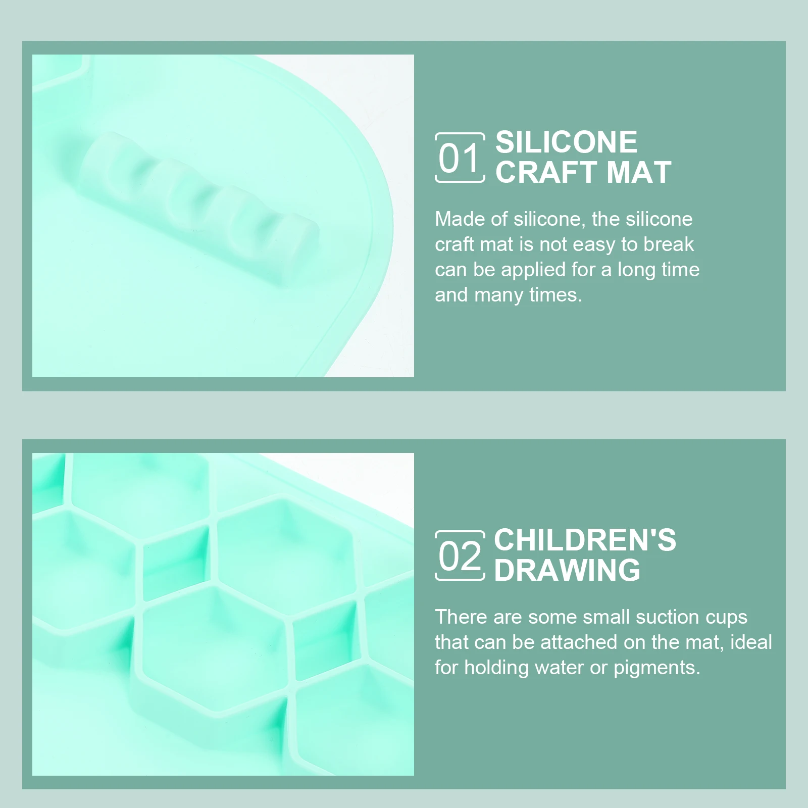 

Reusable Silicone Painting Pad Kids Craft Drawing Mat Suction Cups Pink Easy Clean Non Stick Supplies Oil Paints Watercolor
