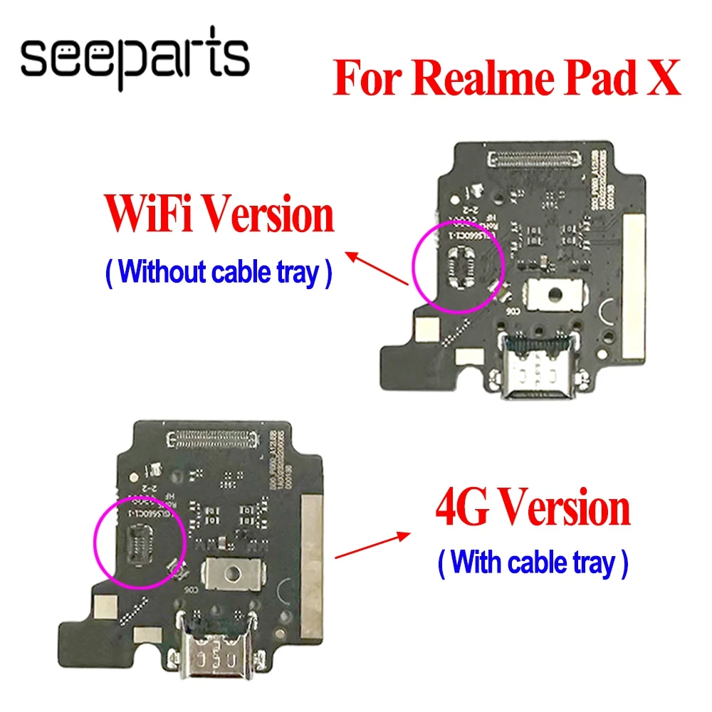For Realme Pad X USB Charging Connector Charger Port Dock Plug Connector Board For RMP2107 RMP2108