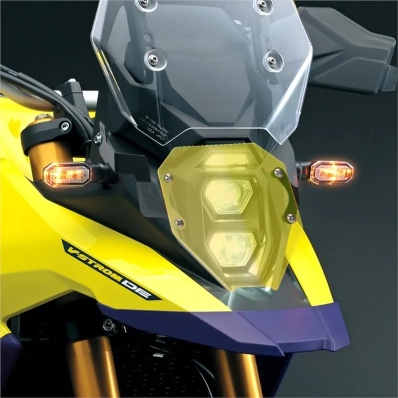 Motorcycle Accessories Acrylic +iron Headlight Protector Light Cover Protective Guard FOR SUZUKI V-STROM 800DE VSTROM 2023 2024