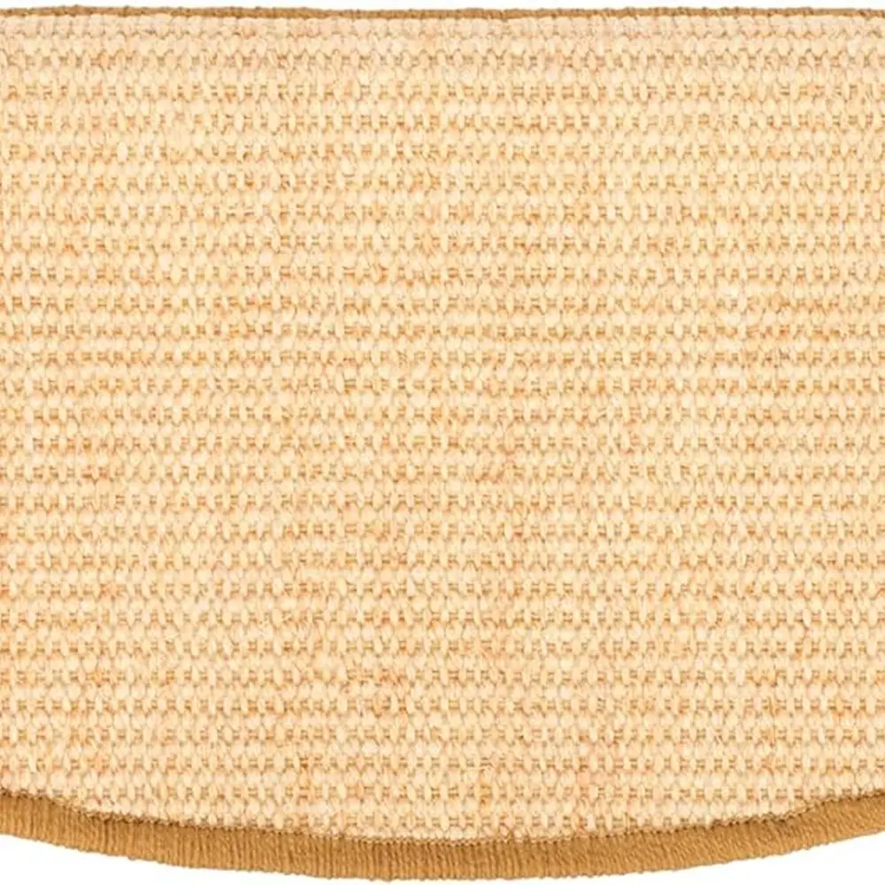 Set of 13, 1ft x 2ft 2in Non-Slip Indoor Stair Treads, Handwoven Natural Fiber Accent Rugs for Staircases (STT102A-SET13)