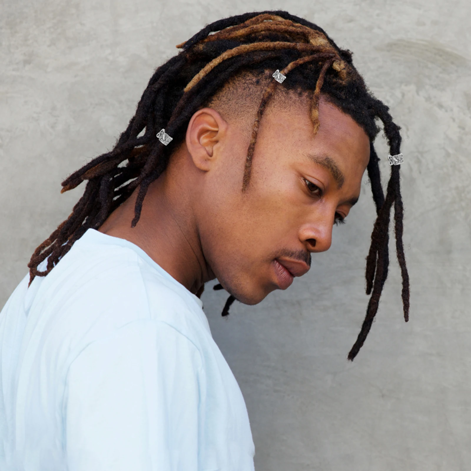 

20Pcs Retro Hairpin Dreadlocks Hair Accessories Hair Coil Braids Rings Beard Beads Ethnic Style Decorative for Wedding Prom