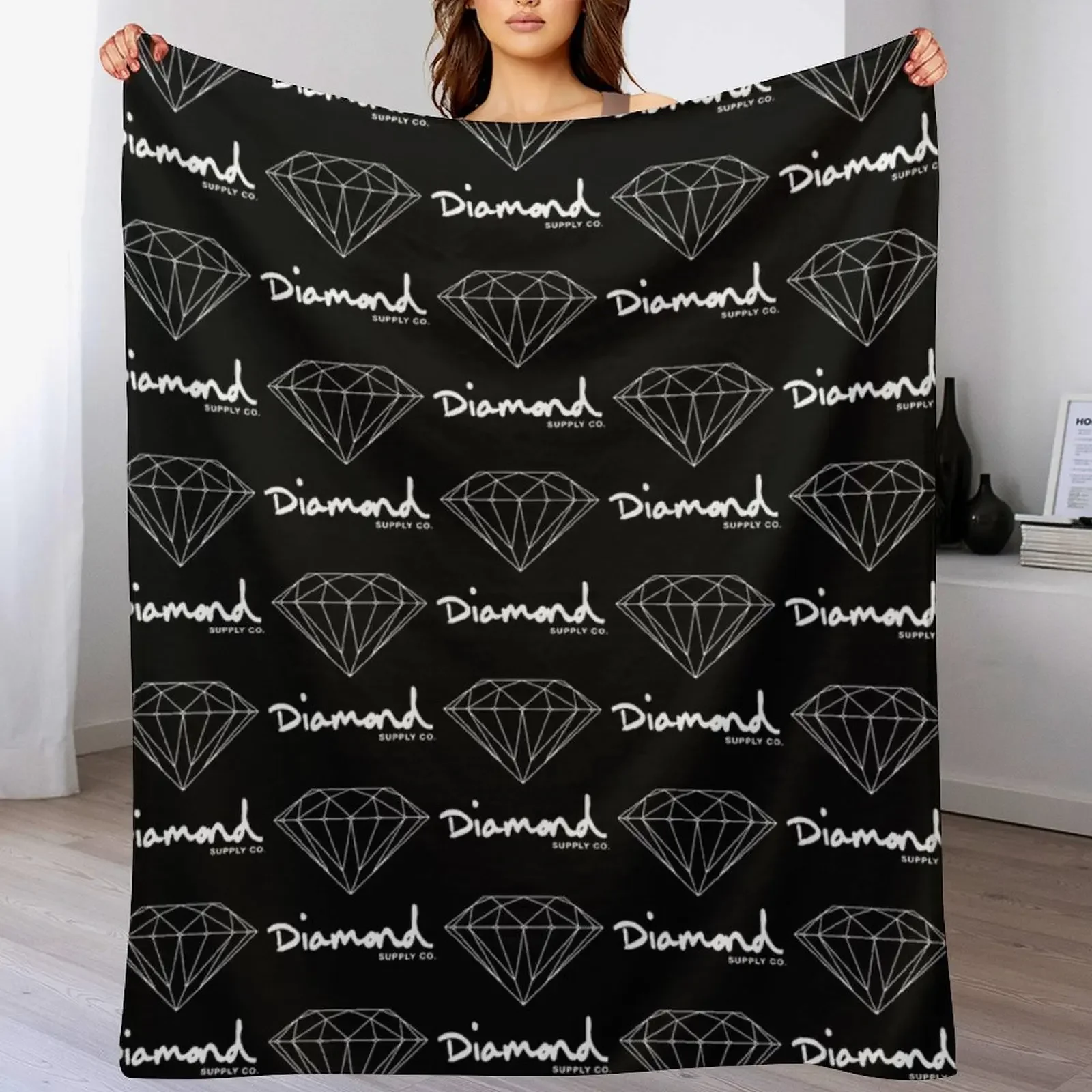 

Diamond Supply Co T-Shirt Throw Blanket christmas decoration Summer Beddings Plaid Baby Blankets
