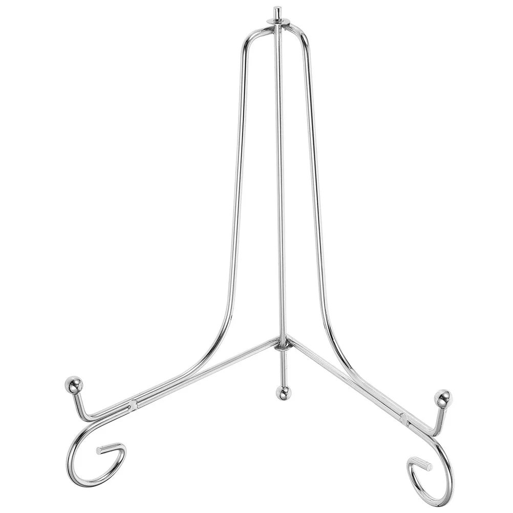 

Wrought Iron Disc Holder Multipurpose Display Stand Multi-functional Round Dish Storage Rack Crafts Desktop Bracket Tea Cake