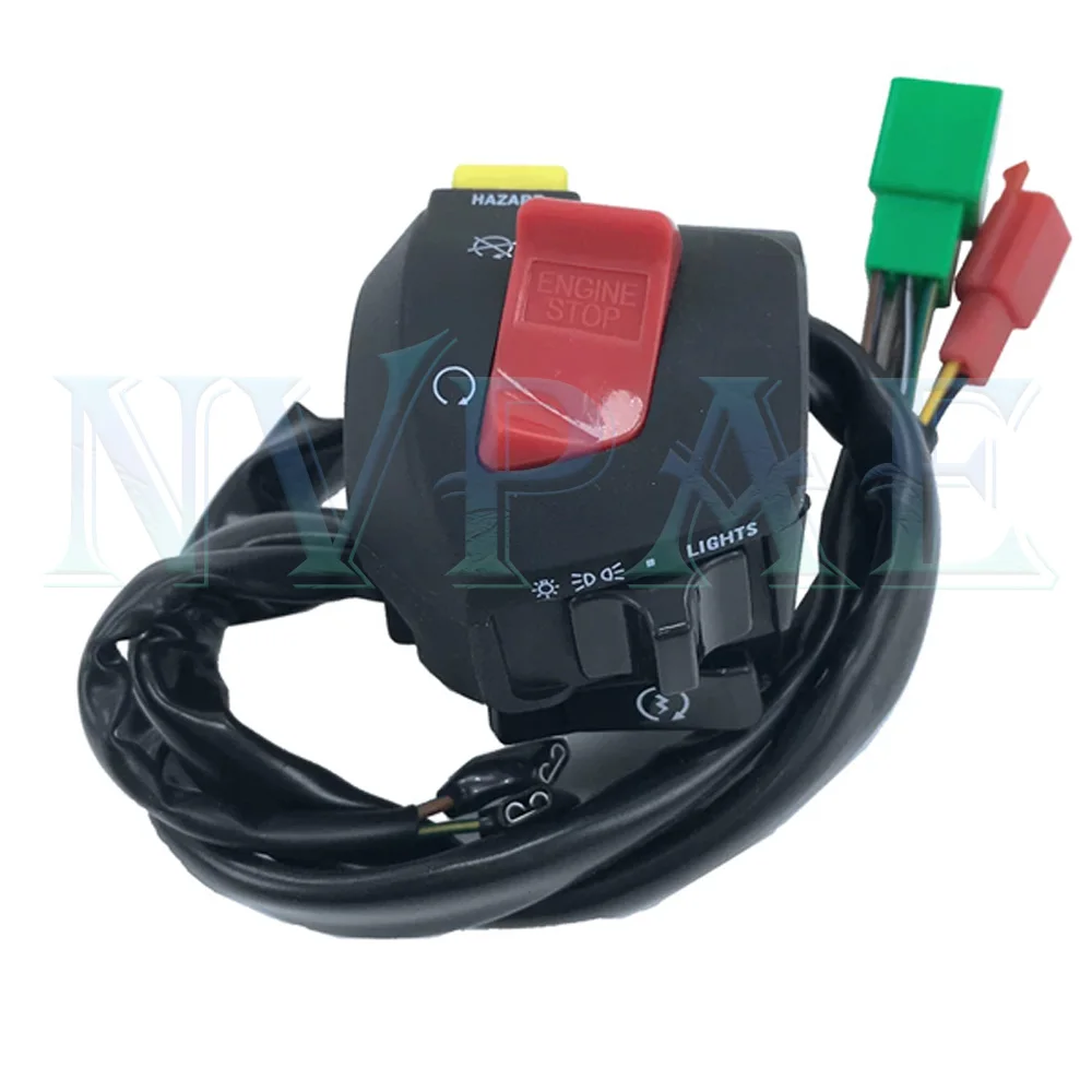 For KYMCO CT250 XTown 250 S250 S350 S400 CK250T-15 Start Button Horn Control Headlight Switch Plug Motorcycle Handle Control