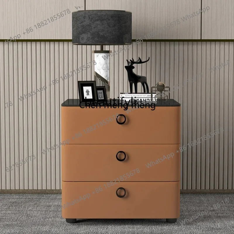 new ZqSolid Wood Light Luxury Bedside Table, High-Grade Storage, Simple Modern ss 26
