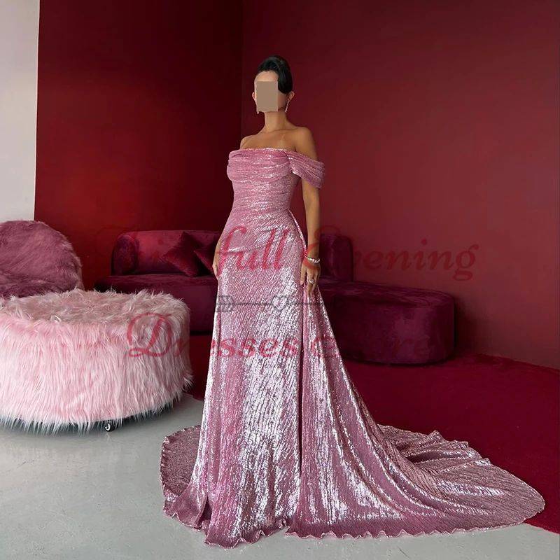 Thinyfull 2025 Sexy Mermaid Prom Evening Dresses Women Off The Shoulder Saudi Arabia Party Dress Formal Night Cocktail Prom Gown