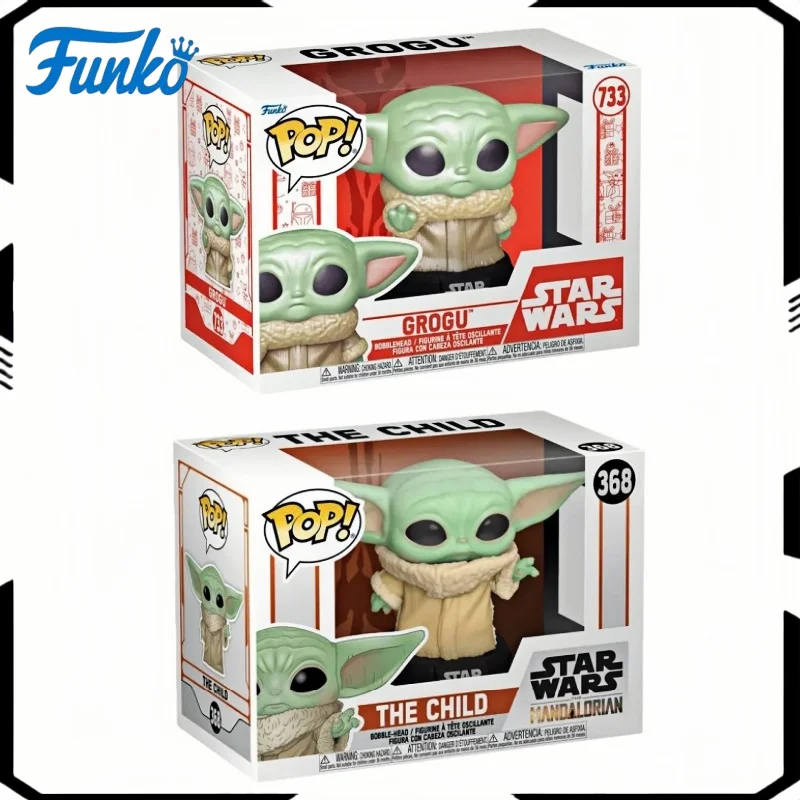 

‌Funko POP! Star Wars The Mandalorian with Grogu (Baby Yoda) Vinyl Bobblehead Collectible Action Figure