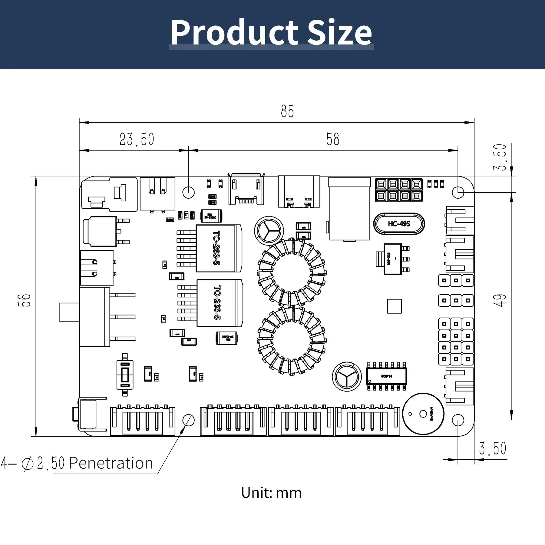 Carte de commande de robot Yahboom Ros Ros2, Stm32f103rct6 Imu, Raspberry Pi Jetson Robtiendra cs