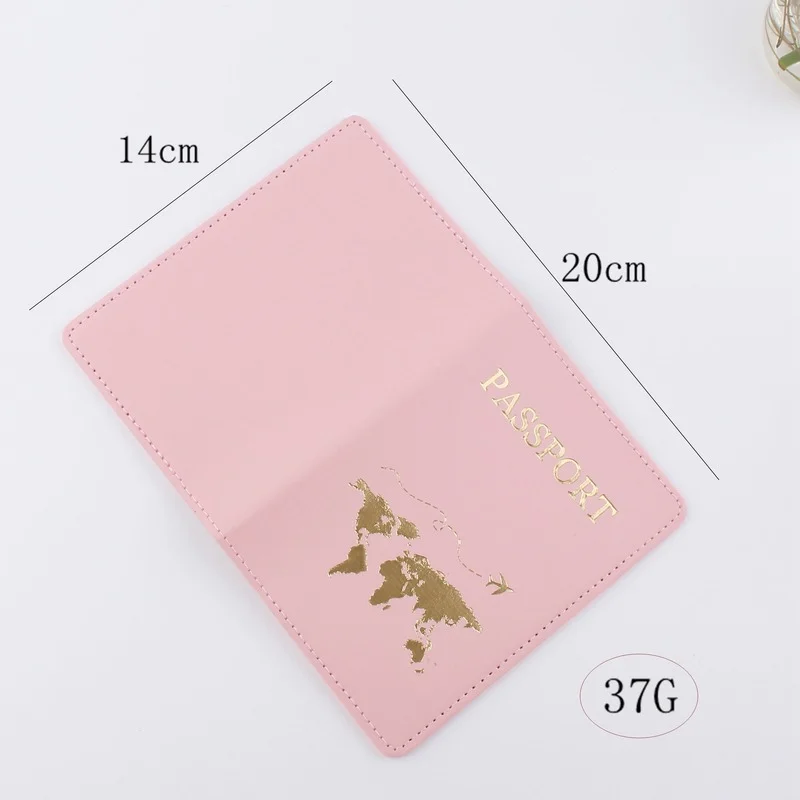 Simple Fashion Passport Holder Fashion Thin Slim Women Men Travel Wallet Gift PU Leather Card Case Passport Cover Unisex