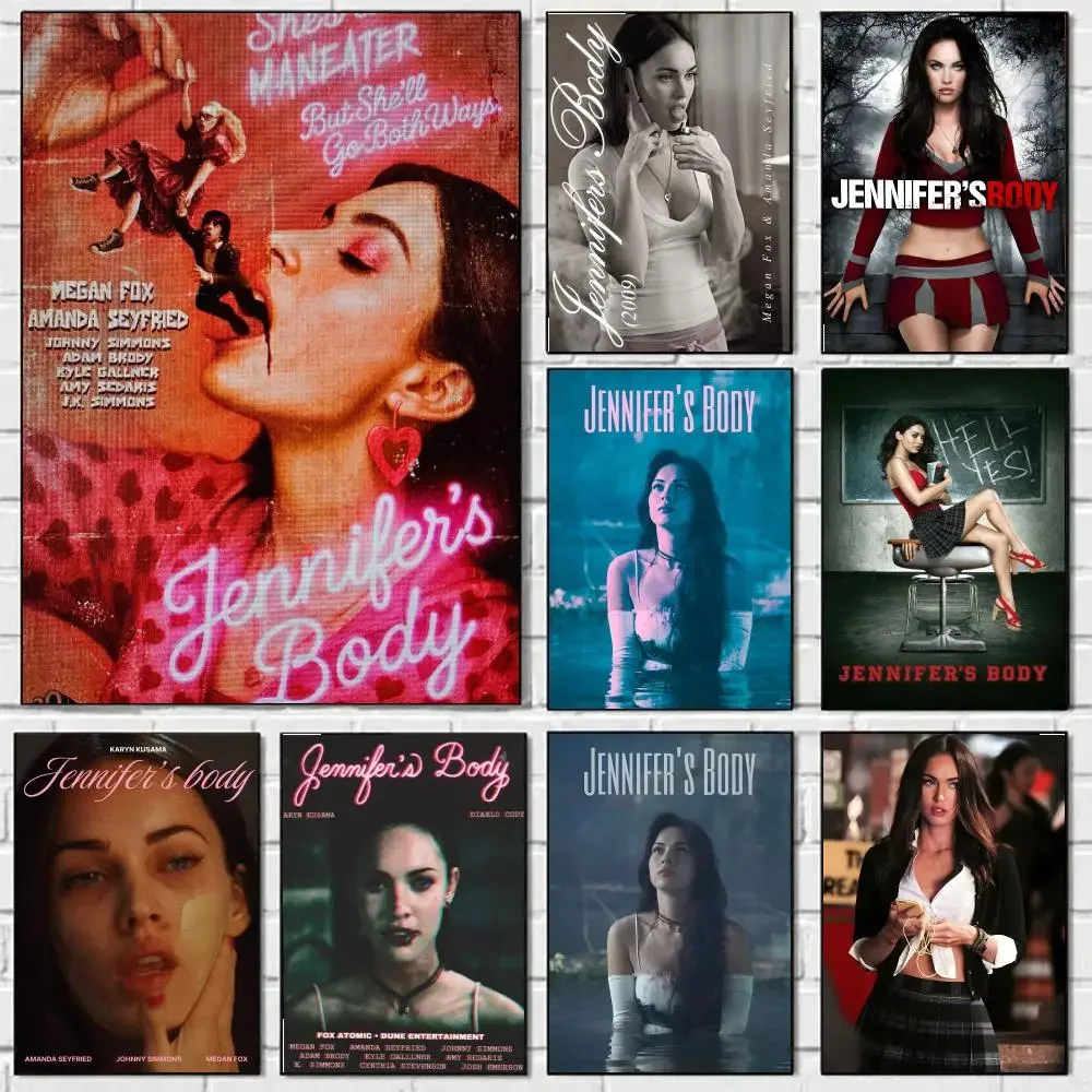 Jennifers Body Poster Classic Vintage Whitepaper Prints Artwork Kawaii For Home Room Wall Office Dorm Decor Ideal Gift
