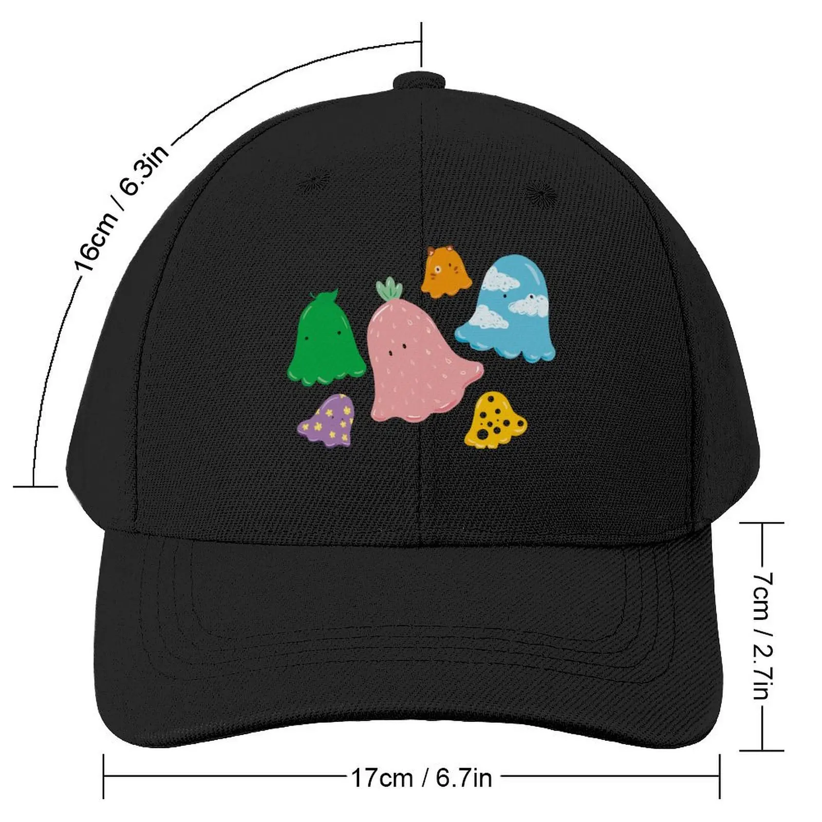 The Jelly Ghosts Baseball Cap cute Sunhat Visor Men's Baseball Women's