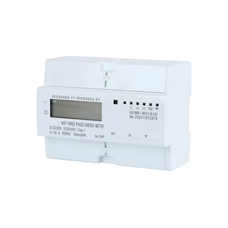 3P  4 Wires Din Rail Smart Electricity Remote Control  Prepaid Energy Meter  Wifi Zigbee Tuya Photovoltaic Meter  PV Meterter