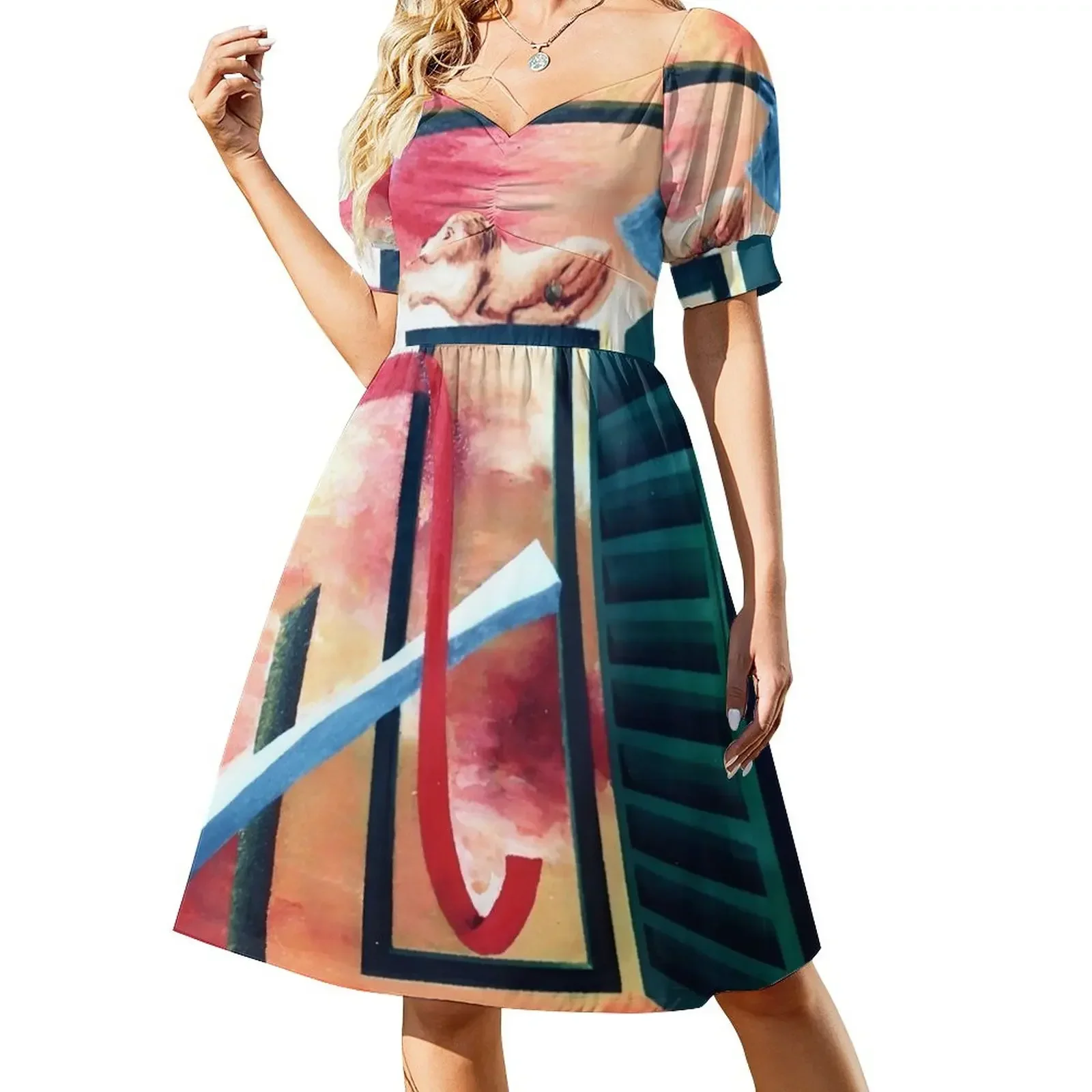 

Man made Objects plus one Divine Short-Sleeved Dress Woman clothing long sleeve dresses long dress women Dress
